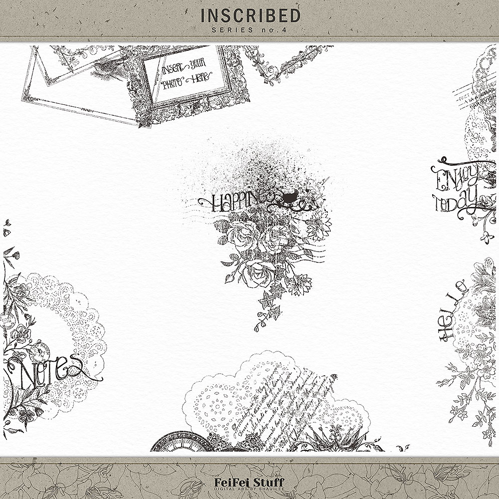 Inscribed Overlays No.4 by FeiFei Stuff
