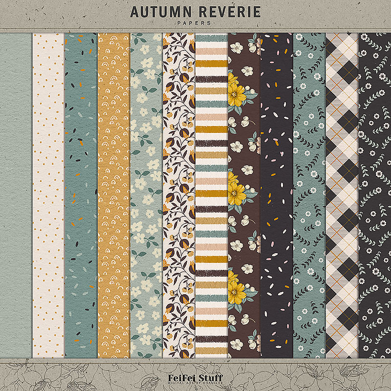 Autumn Reverie Paper Pack by FeiFei Stuff