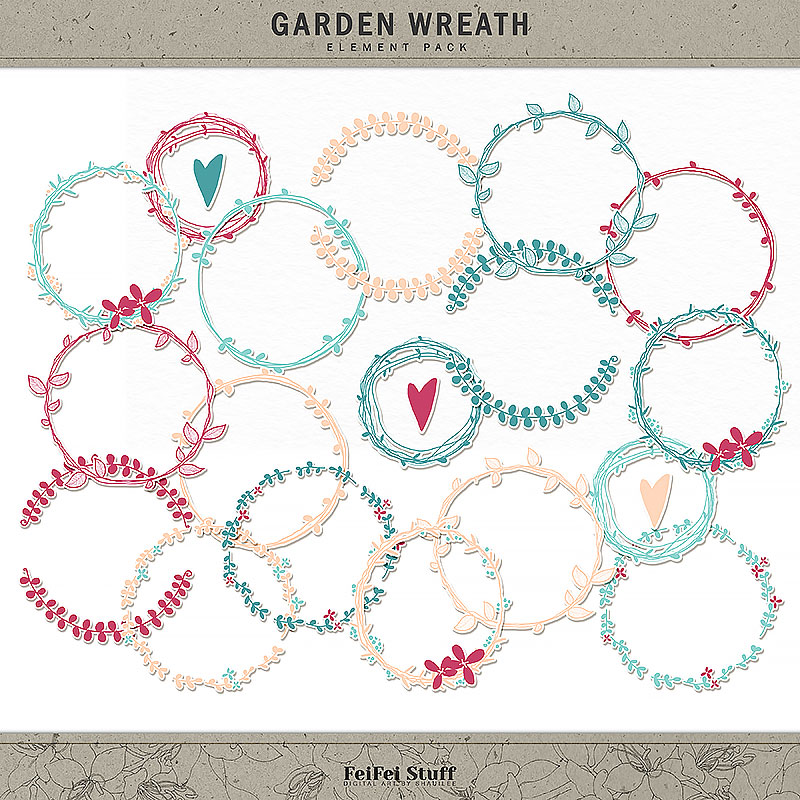 Garden Wreath by FeiFei Stuff
