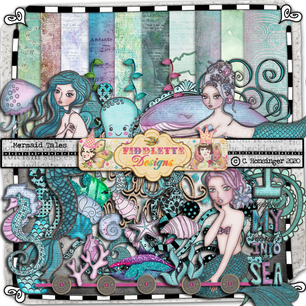 Mermaid Tales by Fiddlette Designs