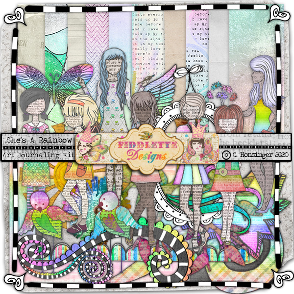 She's a Rainbow by Fiddlette Designs
