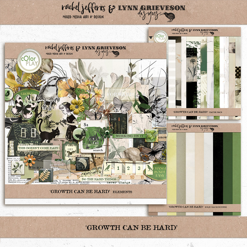 Growth Can Be Hard Digital Scrapbooking Kit