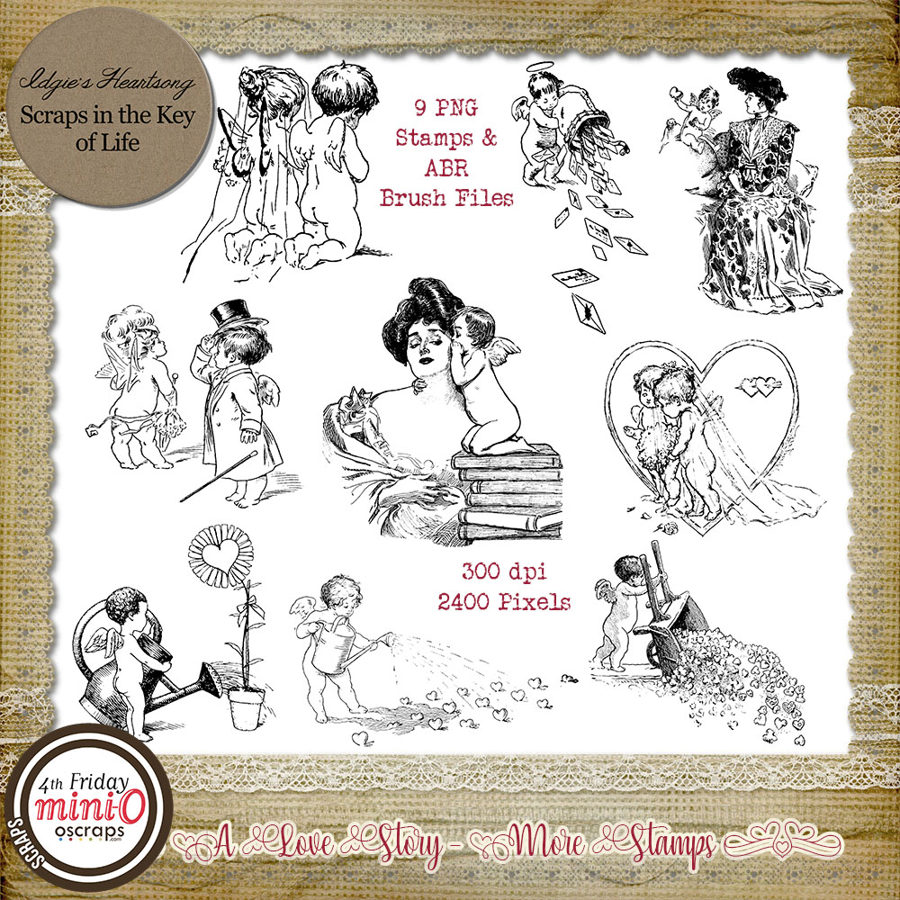 A Love Story - Stamps - Set 2 by Idgie's Heartsong