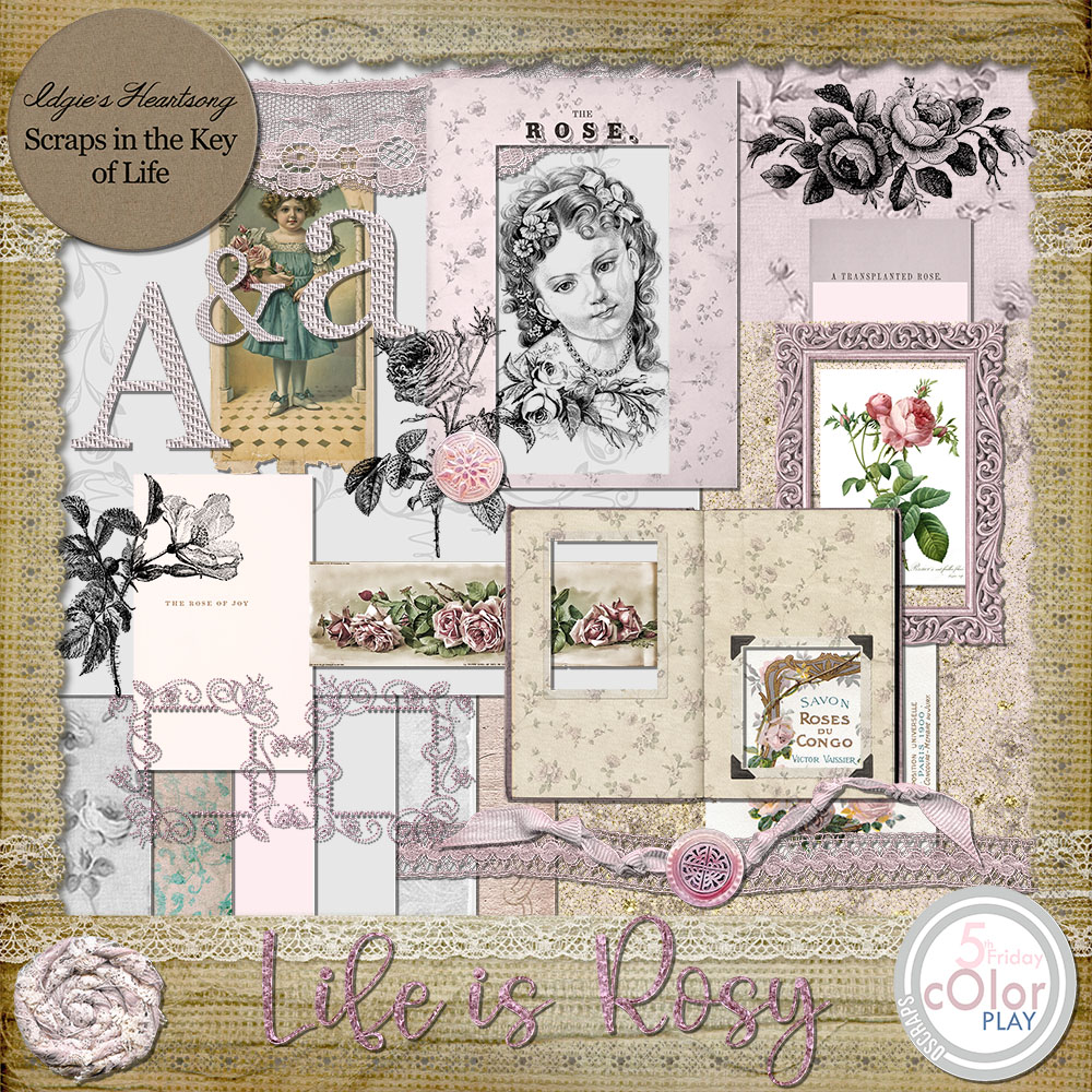 Life is Rosy - A Color Play Mini Kit by Idgie's Heartsong