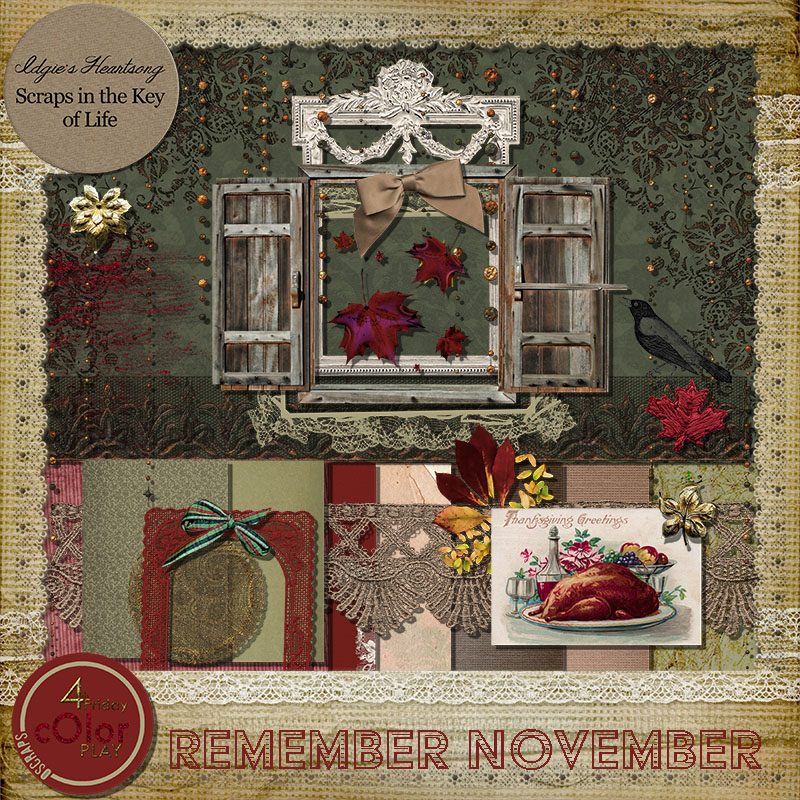 Remember November - A Color Play Mini by Idgie's Heartsong