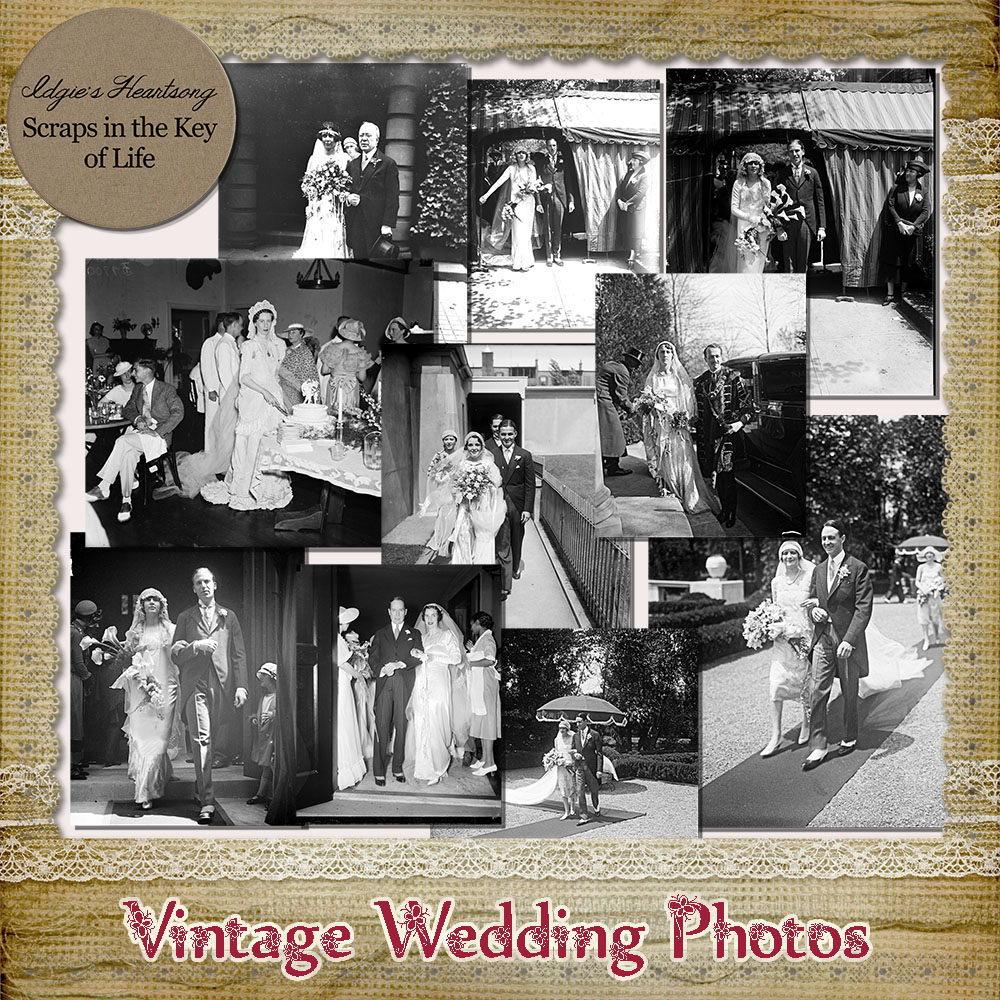 10 Vintage WEDDING PHOTOS by Idgie's Heartsong