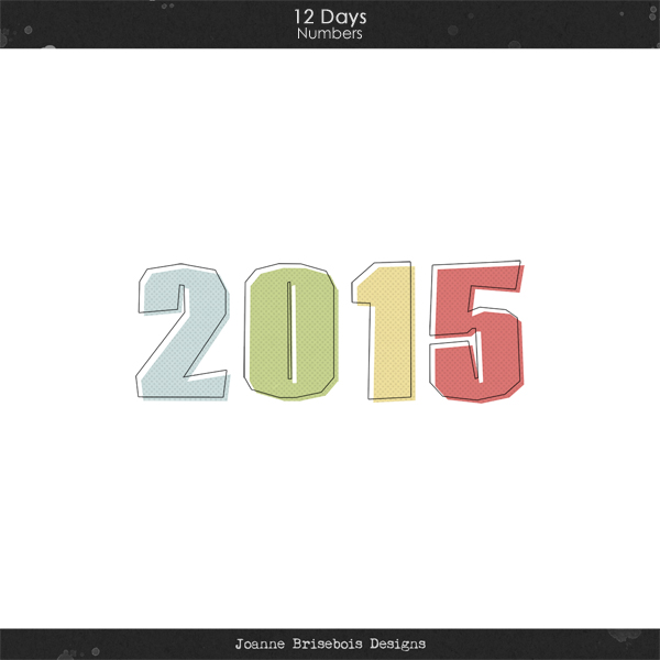 12 Days Numbers Element Pack