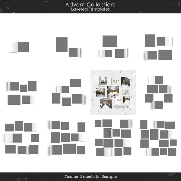 Advent Collection Layered Templates