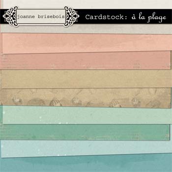 Cardstock: à la plage Paper Pack