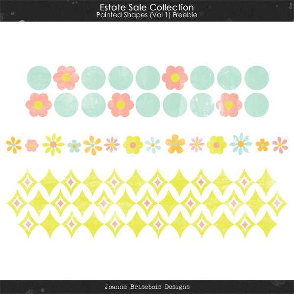 Estate Sale Collection: Painted Shapes (Vol 1) Freebie