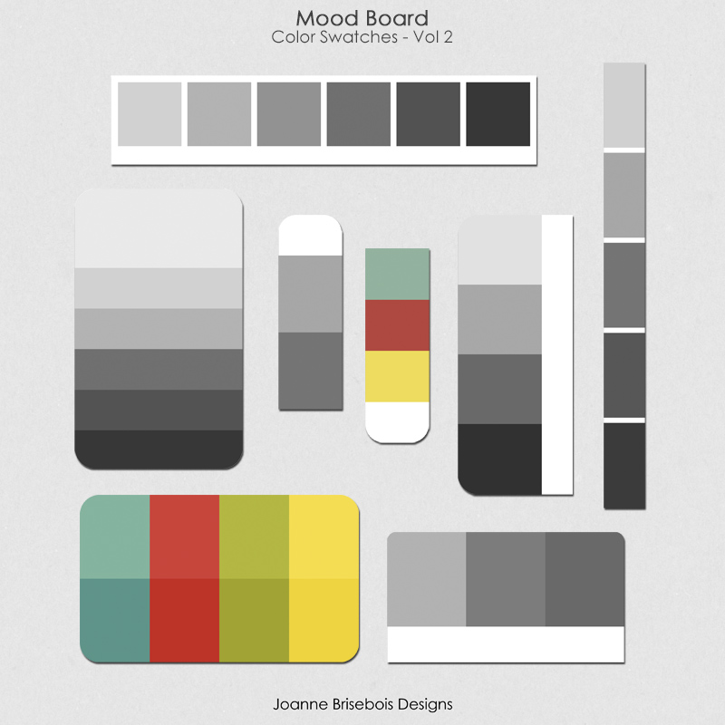 Mood Board Color Swatches Vol 2