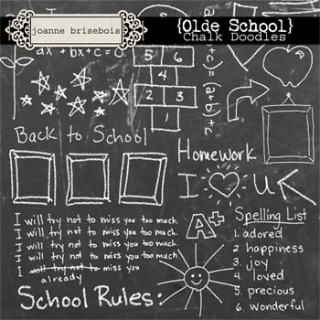 Olde School: Chalk Doodles Element Pack