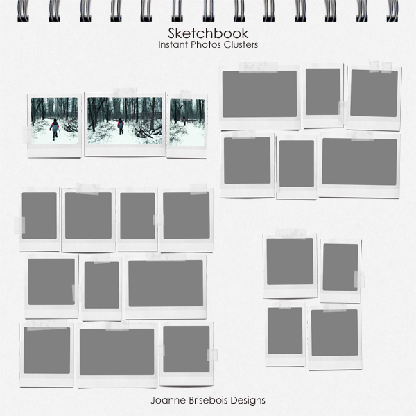 Sketchbook Instant Photos Clusters