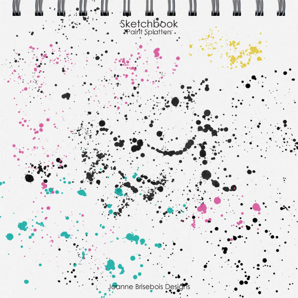 Sketchbook Paint Splatters
