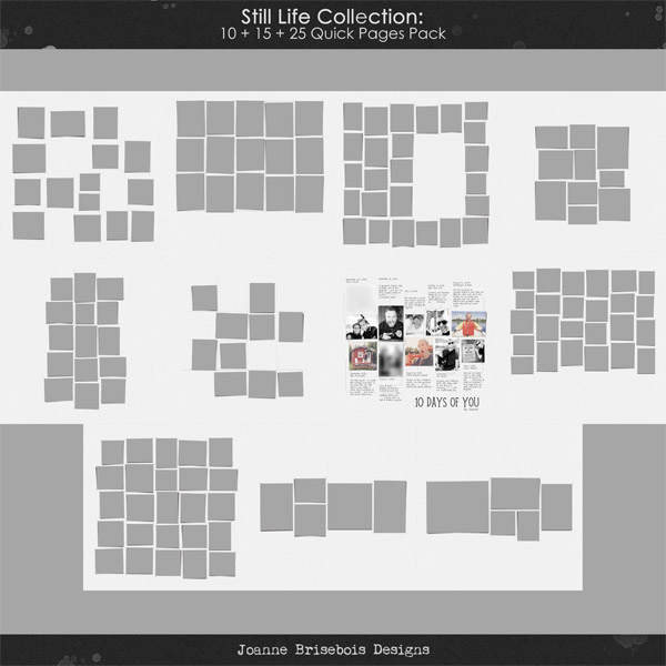 Still Life Collection: 10 + 15 + 25 Quick Pages Pack