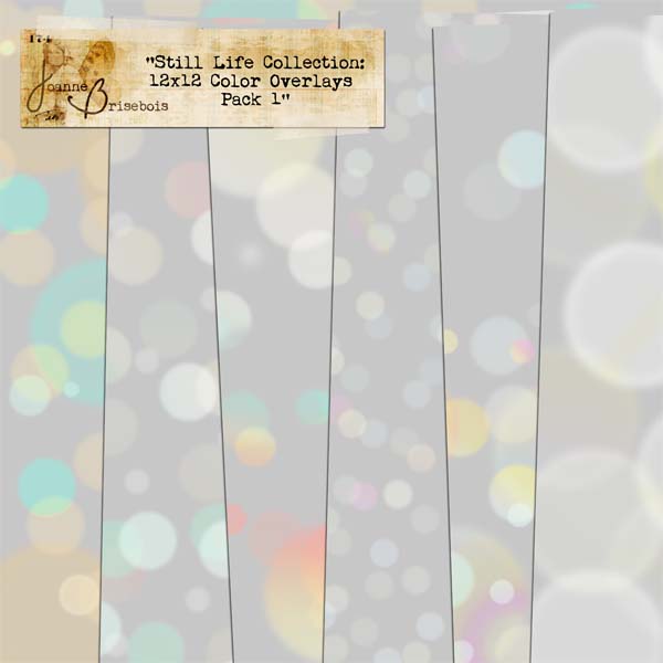 Still Life Collection: 12x12 Color Overlays Pack 1