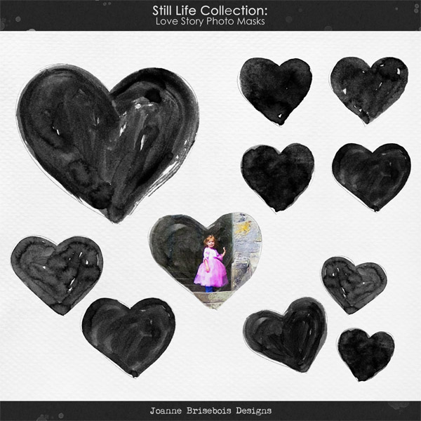 Still Life Collection: Love Story Photo Masks Element Pack