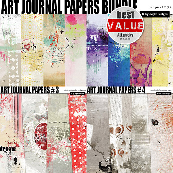 Art Journal Papers Bundle