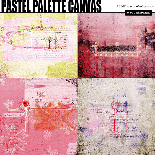 Pastel Palette Canvas