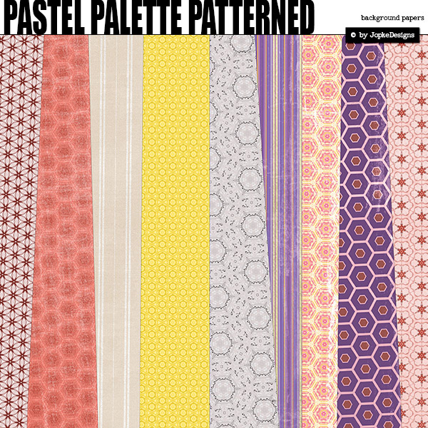 Pastel Palette Patterned