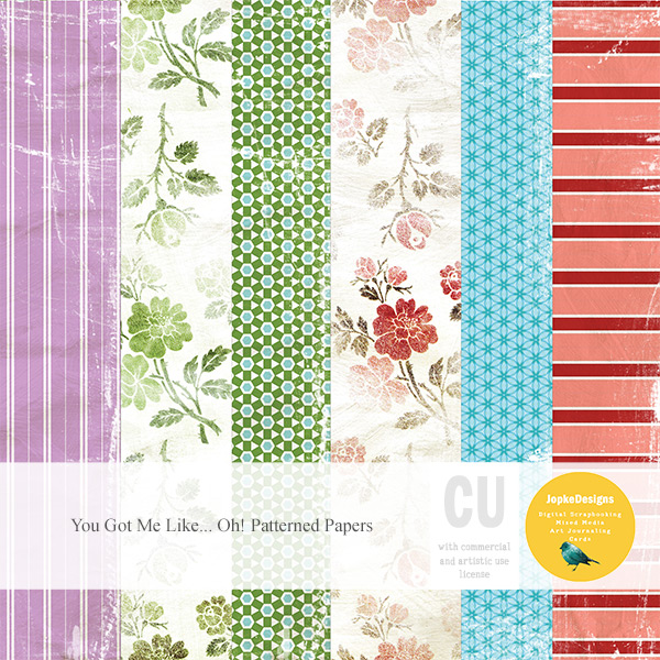 CU: You Got Me Like... Oh! Patterned Papers