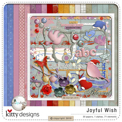 Joyful Wish FREE Quick Pages (Collaboration by Vera & Kitty) 