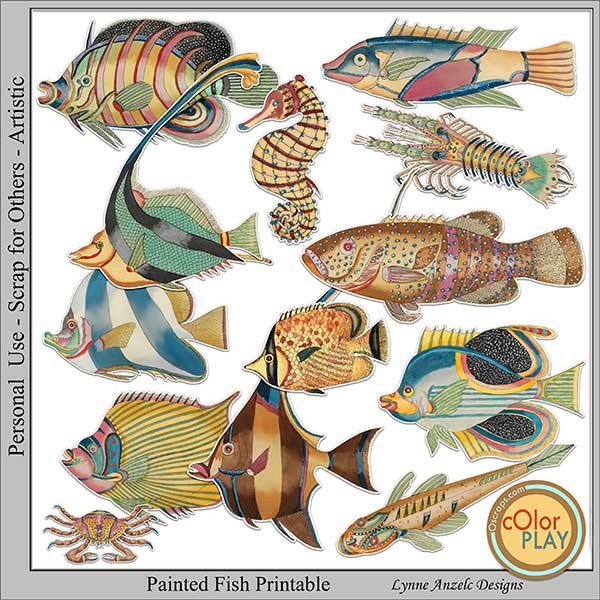 Painted Fish Printables