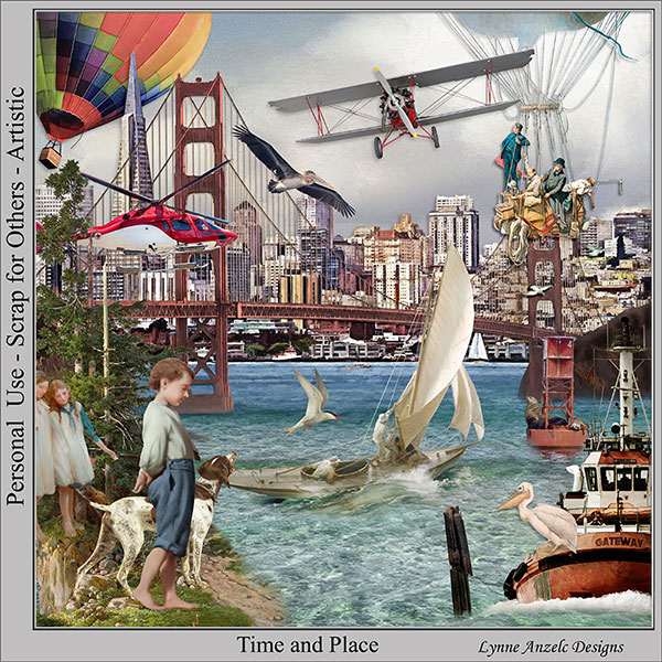 Time and Place Digital Art Kit