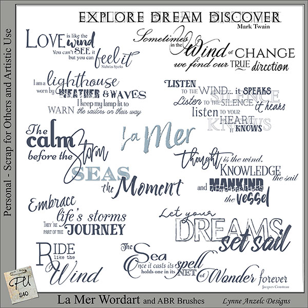 La Mer Wordart