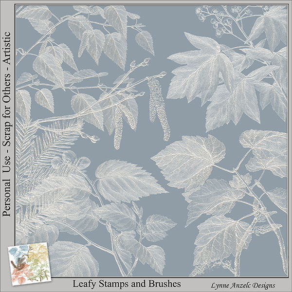 Leafy Stamps and Brushes