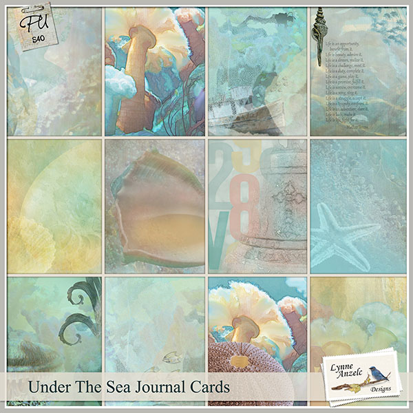 Under the Sea 3x4 Journal Cards