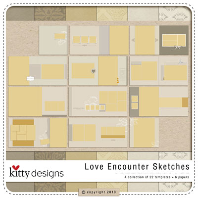Love Encounter Sketches Template