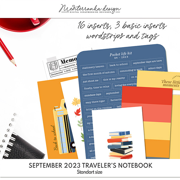 May 2023 Printable traveler's notebook kit by Mediterranka Design