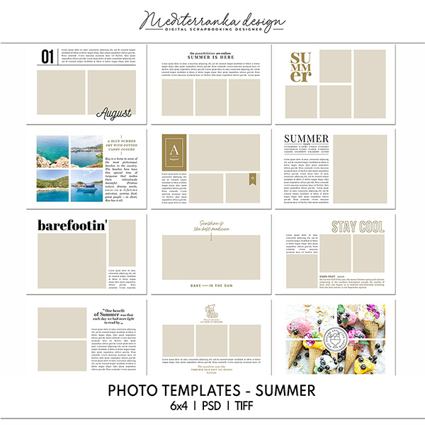 Photo templates - Summer 6x4 