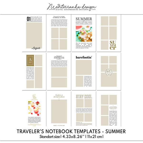 Photo templates - Summer (TN Standart size) 