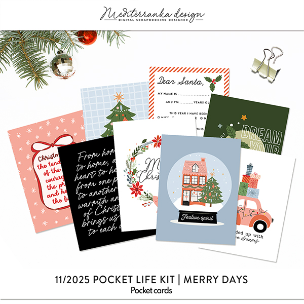November 2025 Pocket cards (Merry days)  