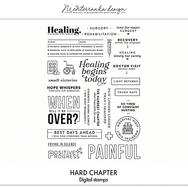 Hard chapter (Digital stamps)  
