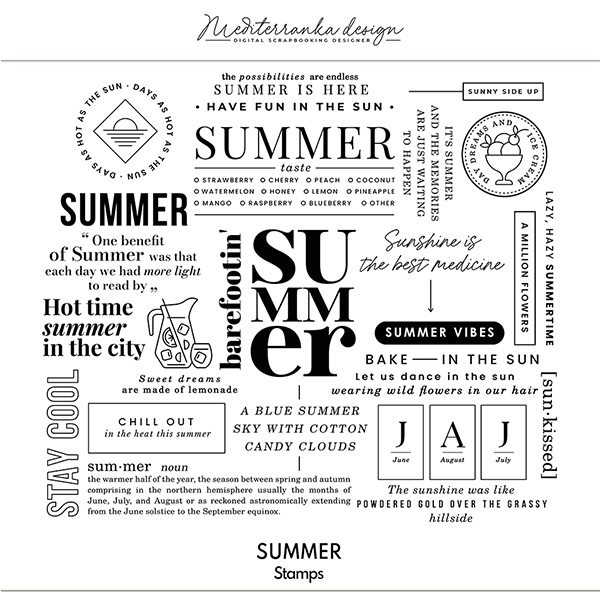 Summer (Digital stamps) 