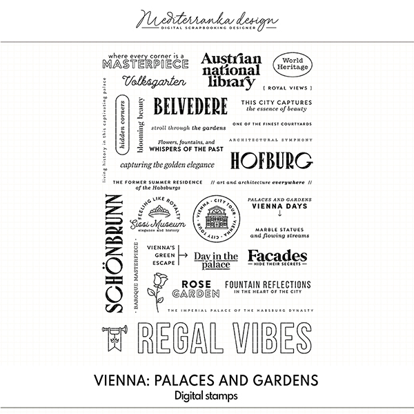 Vienna: Palaces and gardens (Digital stamps) 