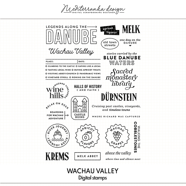 Wachau valley (Digital stamps)  