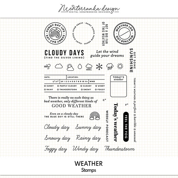 Weather (Digital stamps)