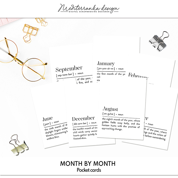 Month by month (Pocket cards) 