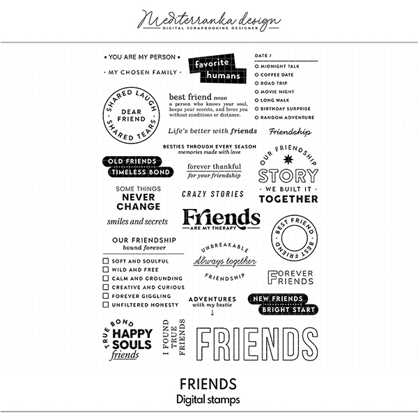 Friends (Digital stamps)  