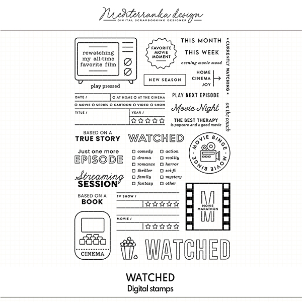 Watched (Digital stamps) 