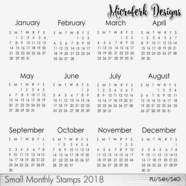 small photo calendar