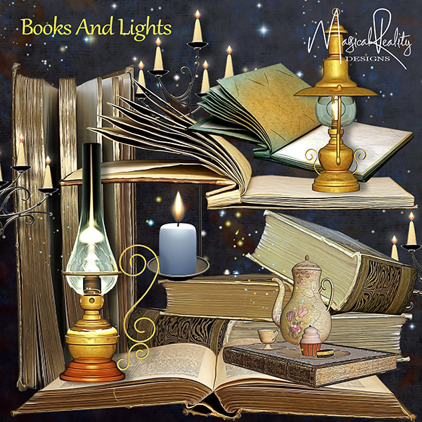 Books And Lights CU by MagicalReality Designs