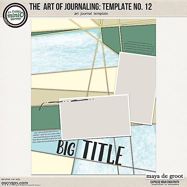 The Art of Journaling: Template no. 12