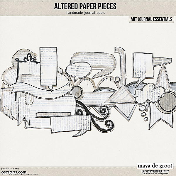 Altered Paper Pieces 