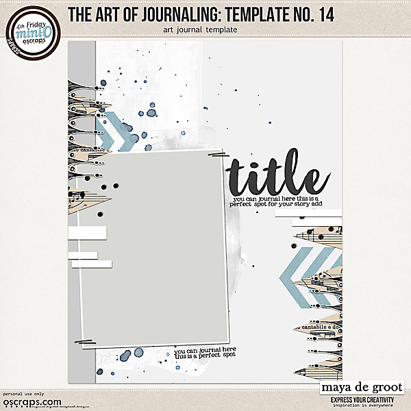 The Art of Journaling: Template no. 14