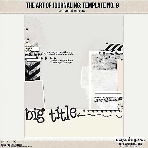 The Art of Journaling: Template no. 9 